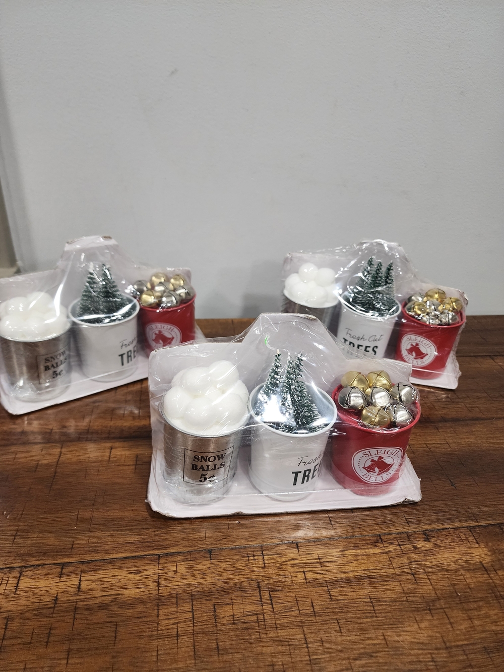 Lot of 3 Target Bullseye’s Playground Miniature Holiday Buckets Set – Brand New
